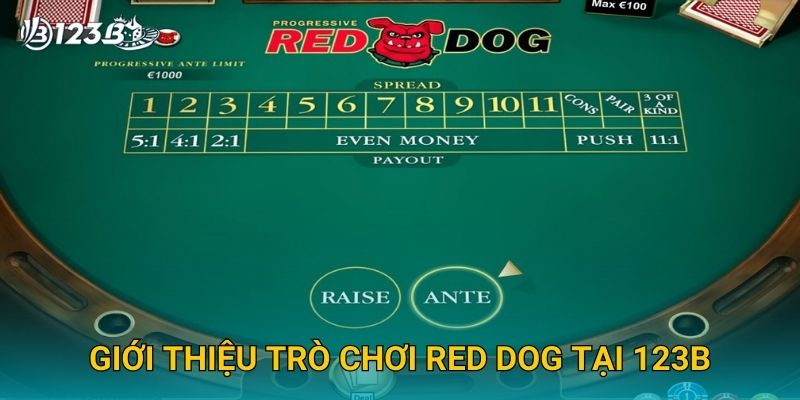 Red Dog 123B – Game Bài Kinh Điển Dành Cho Người Thích Thử Thách 2 Giới thiệu trò chơi Red Dog tại 123B